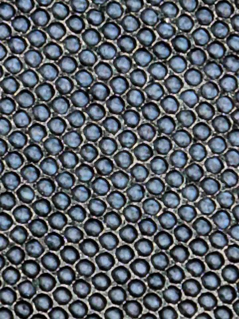 Cylindre anilox colmaté échantillon 2 avant